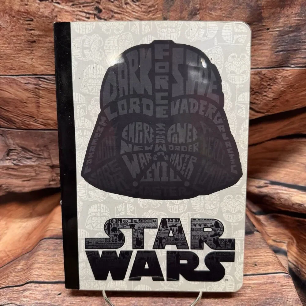 Star Wars Notebook Darth Vader Composition Journal Word Art Tri-Coastal Design